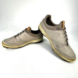 ECCO BIOM HYBRID 3 Womens 7 / 38 Gore-Tex Golf Shoes Yak Leather Spikeless Grey